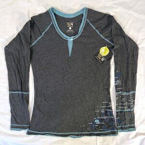 Mountain Hardwear Women's Medium Charcoal Heather Tunic T-Shirt Long Sleeve NWT